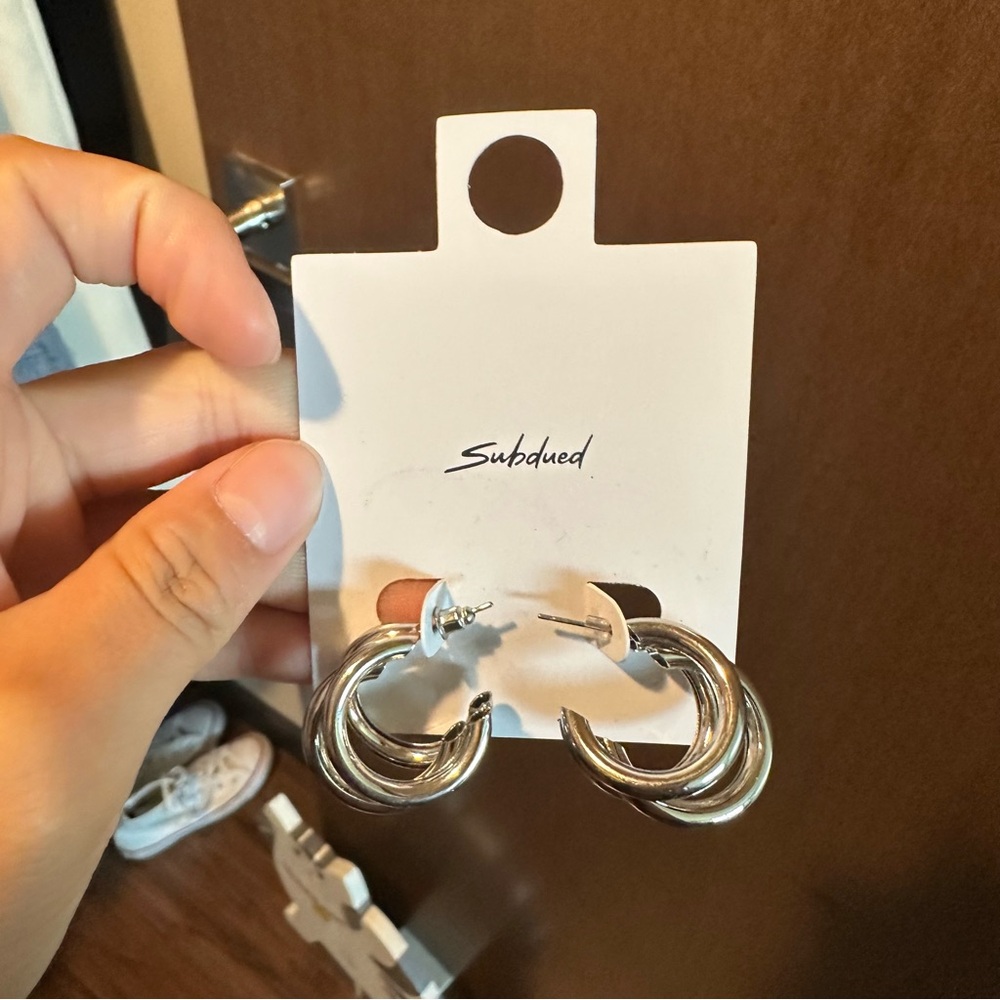 Silver Subdued Earrings